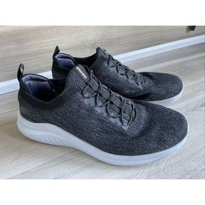 Skechers Ultra Flex 2.0 Running Shoes 232206W wide‎ fit mens Sz 12 Charcoal Gray